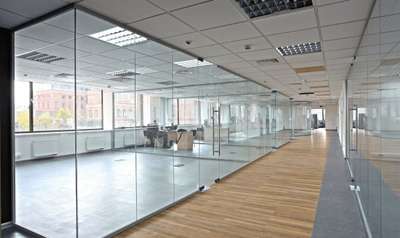 toughen glass partition