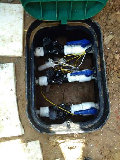 solenoid valve installed vith valve box