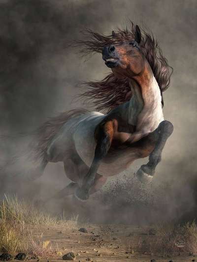 Running horse painting🐎 #horsepainting  #handmade #artwork