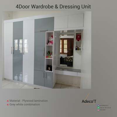4Door Wardrobe with Dressing unit.
.
.
.
.
.
 #4DoorWardrobe #WardrobeIdeas #WardrobeDesigns #CustomizedWardrobe #HomeDecor #BedroomDecor