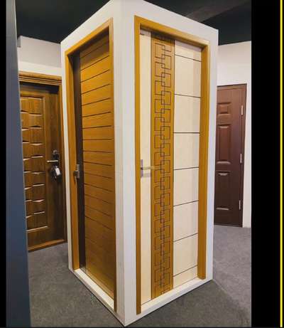 door showroom design work.  emphasis point create.