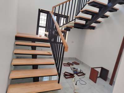 #metal staircases #metalhandrails with #wood