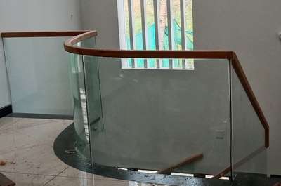 12mn bend glass handrail