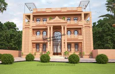 #callme 8619897121
#jodhpursandstone 
#exteriordesigns #fasadeheritage
#heritagestyleelevation