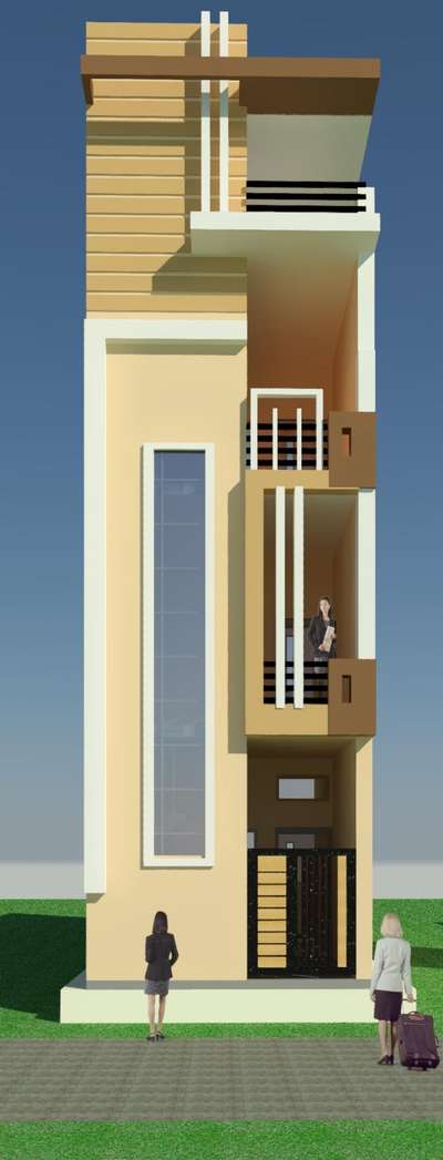 House Front Elevation
#elevation
#plan
#construction
#Engineer
#architecture
#home
#naksa
#drawing