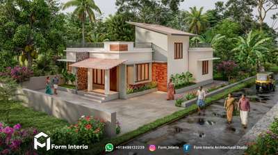 Exterior 3d Design  #exterior_Work  #3delevations  #render3d3d  #3d  #forminteria  #keralahomeplans  #homekerala  #keralaarchitectures