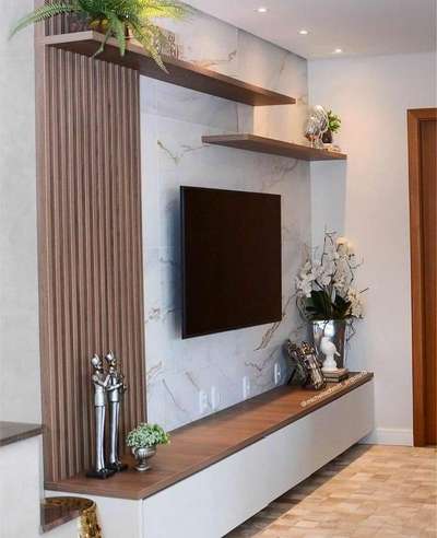 tv panel nd console  #KhushalInteriorcontractors  #Carpenter work