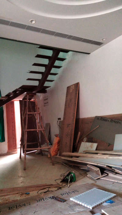 #wood+ss+glass  #GlassStaircase  #stairs  #msstairs  #jaipurcity  #febricationwrok