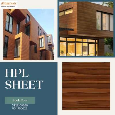 Makeover Interior Presenting you Exterior elevation product HPL Sheet 
.
.
High Pressure Laminate 
at just 175 per sqft
. 
. 
#hpl #hplsheet #Interior #elevation #exteriorelevation  #modernexterior #louvers #modernelevation #makeoverinterior
. 
. 
Stay connected for more information
. 
. 
Or call us on 
7428109696
9311780628