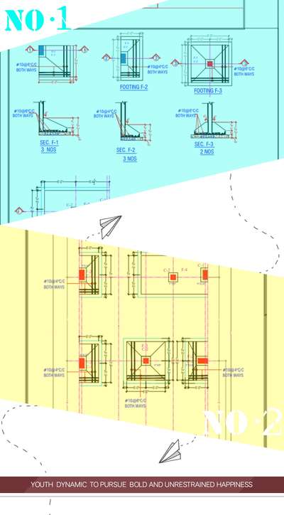 footing and column details