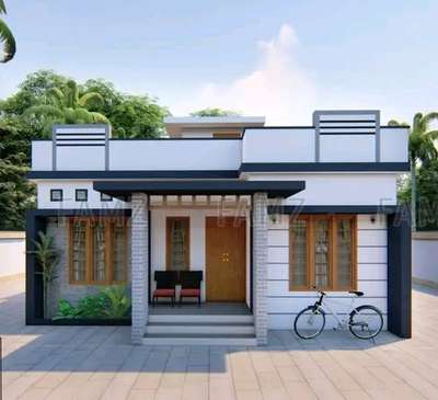 small house elevation| 3d | front elevation| Kerala house|2bhk house | exterior design  #2BHKHouse #KeralaStyleHouse #SmallHouse