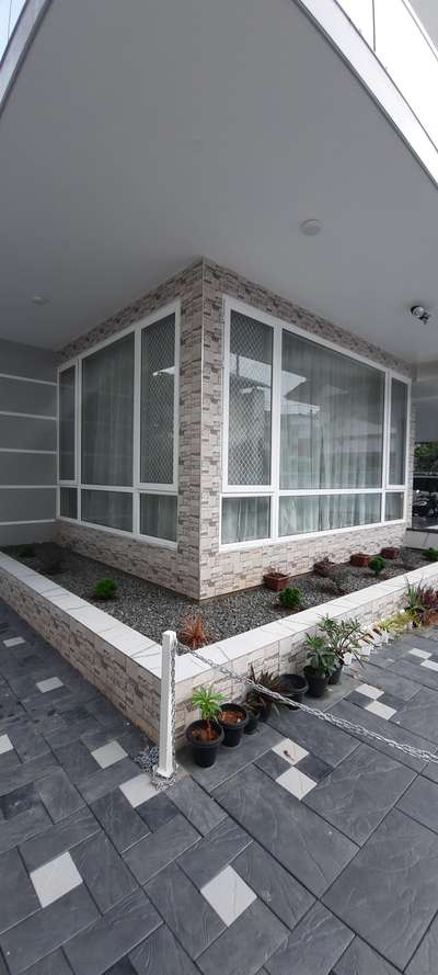 uPVC casement windows with center fixed