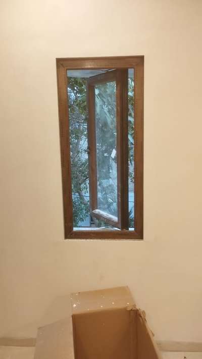 uPVC windows in wood colour