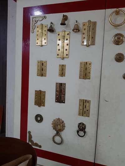 Brass hardware items & Door fittings 
are available