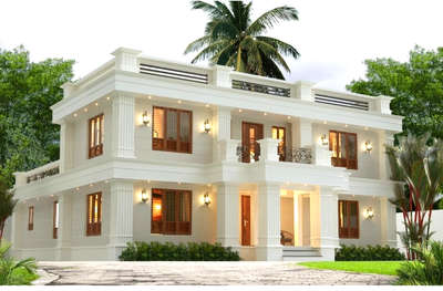 Client: Mr.Rajeev & Mrs.Vijitha 
#modern villa# happy clients 
  #3500sqftHouse