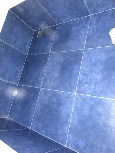 bathroom floor Fazer Apoxy  silver Asian blue