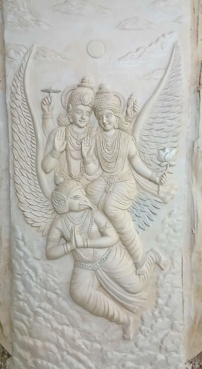 wall mural clay art work