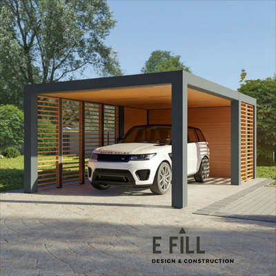 modern car porch