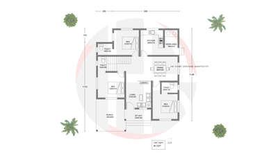 #houseplan #HouseDesigns #1000SqftHouse #3BHKHouse #3BHKPlans #haneedanugrahas  #Thrissur #Malappuram