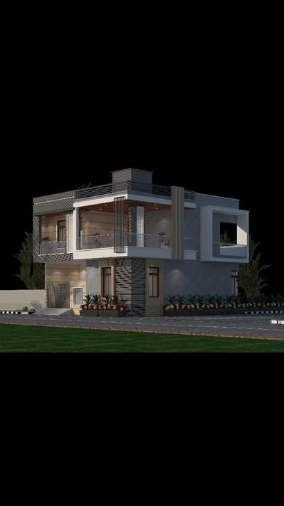 #exteriordesigns 
 #exterior3D 
 #3D_ELEVATION 
 #7073176249