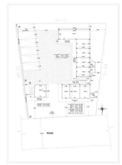 6590 sqft commercial plam ground floor  #anikaconstructions #architecturedesigns #commercial_building