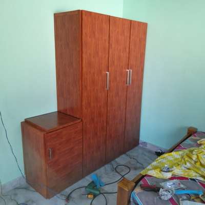 wood finished Aluminium  Wardrobe  #Aluminium