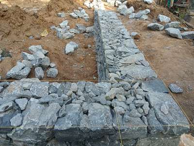 Rubble work masonry at Ernakulam