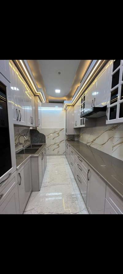 *Modular kitchen *
with material