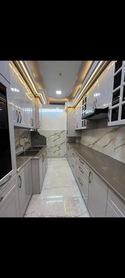 *Modular kitchen *
with material