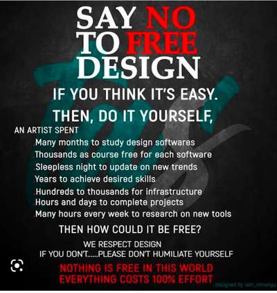 #HouseDesigns 
#Architect 
#freelancer 
#creativity #creativevibes 
charge a fee.. 
coz nothing is free in the market..  # #desinersincalicut 
designers 
#creatveworld #creative designers