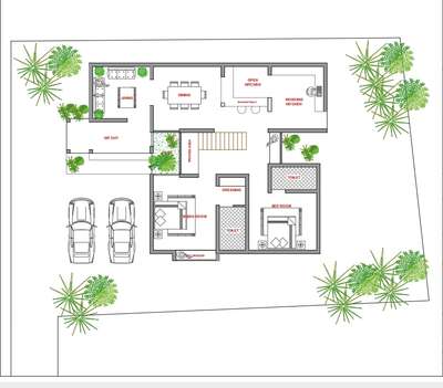 ground floor 1300 sqft   #FloorPlans  #GF  #SingleFloorHouse