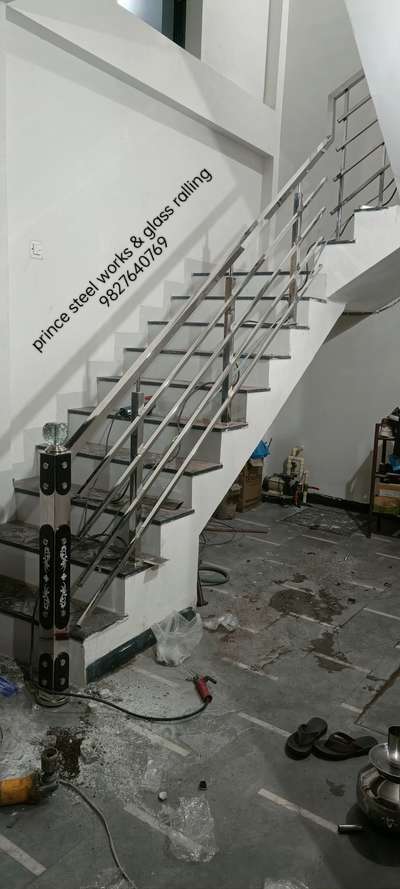 stainless steel ralling 304 grade  #GlassHandRailStaircase