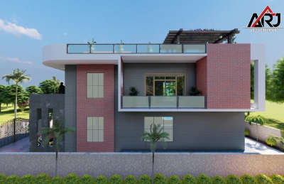 rendered bungalow design  proposal in jodhpur city
designed by ARJ ARCHITECTS