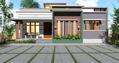 Palakkad #1200sqftHouse #2bhk #ElevationHome #KeralaStyleHouse #ContemporaryHouse