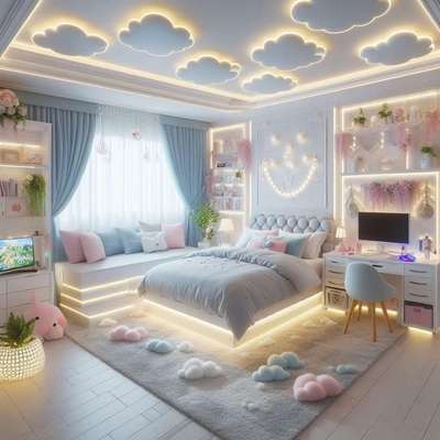 Kids room interior design 
#InteriorDesigner  #KidsRoom  #koloapp  #WallDecors