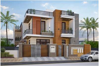 G+1 Modern Elevation Design #exteriordesigns  #3delevationhome  #2d_plan_3delevation  #HouseDesigns  #modernhouses  #ElevationHome  #HouseDesigns  #Residentialprojects