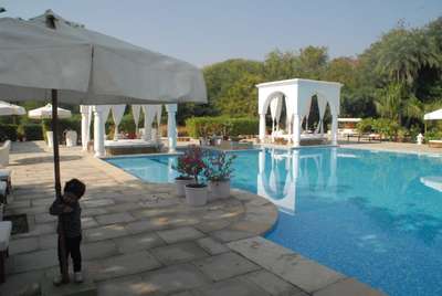 swimming pool indoor and outdoor both