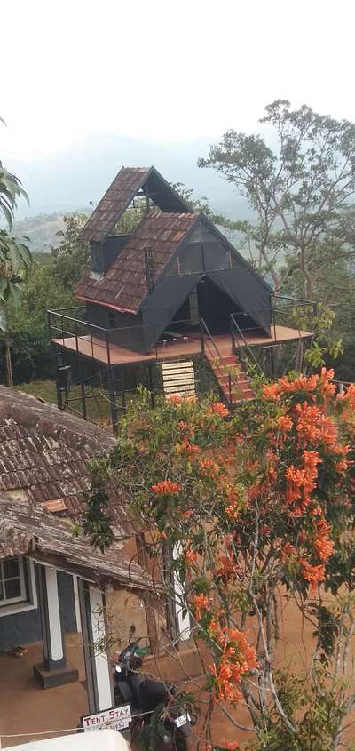 Black Eagles Resort Hut Work  #resort #Wayanad  #wayanadan #resort@wayanad