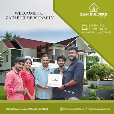WELCOME TO ZAIN BUILDERS FAMILY🥰🥰
Project no  : 272
Name         : Mr. Rajeev
Location     : Wayanad

#homesweethome🏡💕 #homedesign #homesofkerala #HouseDesigns #ContemporaryHouse #keralahomes