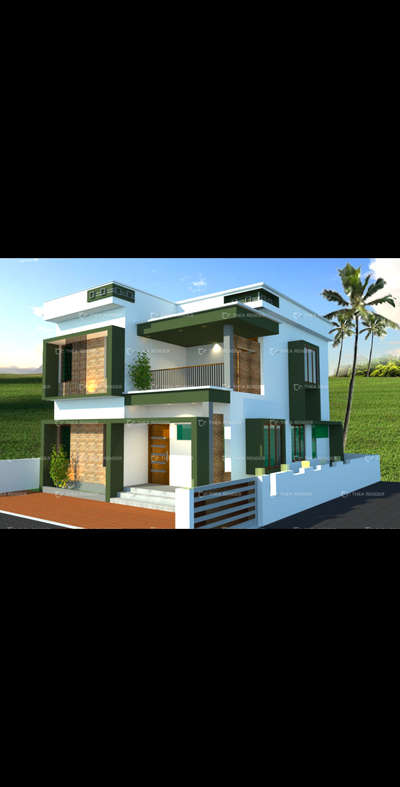 budget friendly home at small plot. 1458 sqft 3bedroom residential building #architecturaldesign #3ddesigning #studiovarch