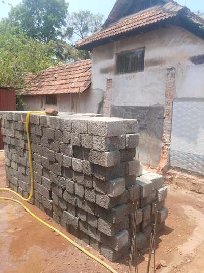 cement block   ready for work