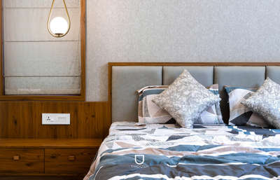 Executed to precision. Delivered with passion. This bedroom speaks our commitment.
 #MasterBedroom #InteriorDesigner #Architectural&Interior #Malappuram