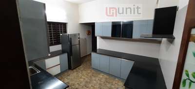 Mr: Shibu Av    Home Kitchen Renovation work at Varkala (Trivandrum)  made by best quality p.v.c board 6.5 density with approved colour laminate prassing and high quality accessories stainless Steel  soft closer glass Doors profile handles  ....more details contact with us Unit interiors +919946863942 , +91 9539544942 office +917511151519