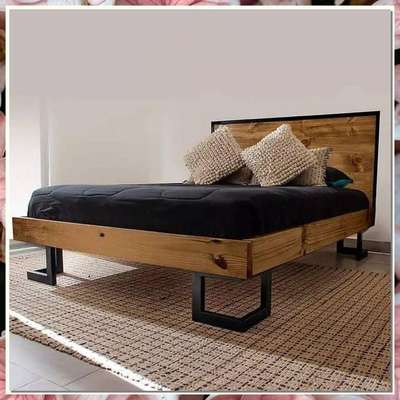 High Quality Double Bed Cot with Metal Frame Float type