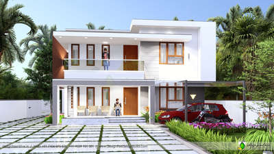 Proposed Residence @Vempally, Kottayam.  #architecturedesigns  #Architect  #3ddesigns  #exteriordesigns  #designtree  #ContemporaryHouse  #ContemporaryDesigns  #contemporaryhomes  #Kottayam  #Kannur  #keralastyle  #keralaarchitectures  #premiumhouse