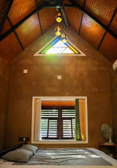 bamboo ceiling and mud