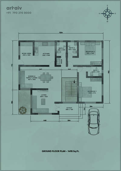 Ground Floor Plan

 #FloorPlans  #WestFacingPlan  #2BHKPlans  #houseplan  #keralahouseplans