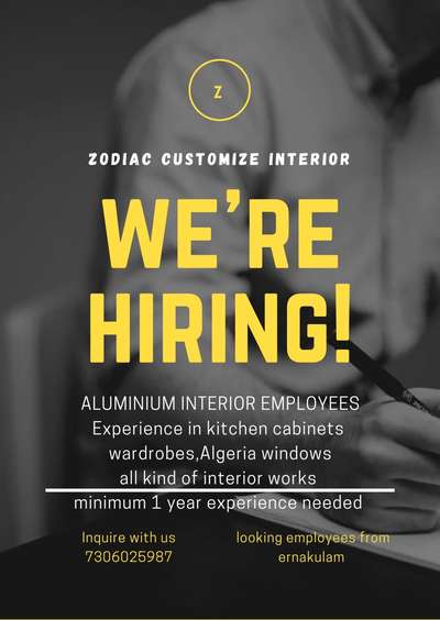 We Hiring ‼️  #AluminiumWindows #KitchenCabinet