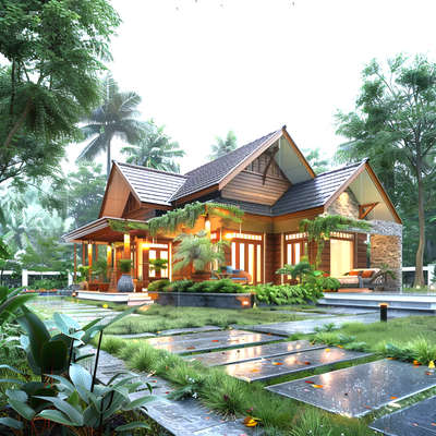 #keralhousedesign #tropicaldesign  #exteriordesigns #3d #LandscapeDesign #modernhousedesigns