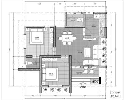 606 square feet #lowbudgethousekerala  #2dDesign #client_babu #kalpetta  #Wayanad